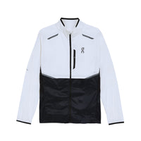ON Weather running jacket in White/Black.