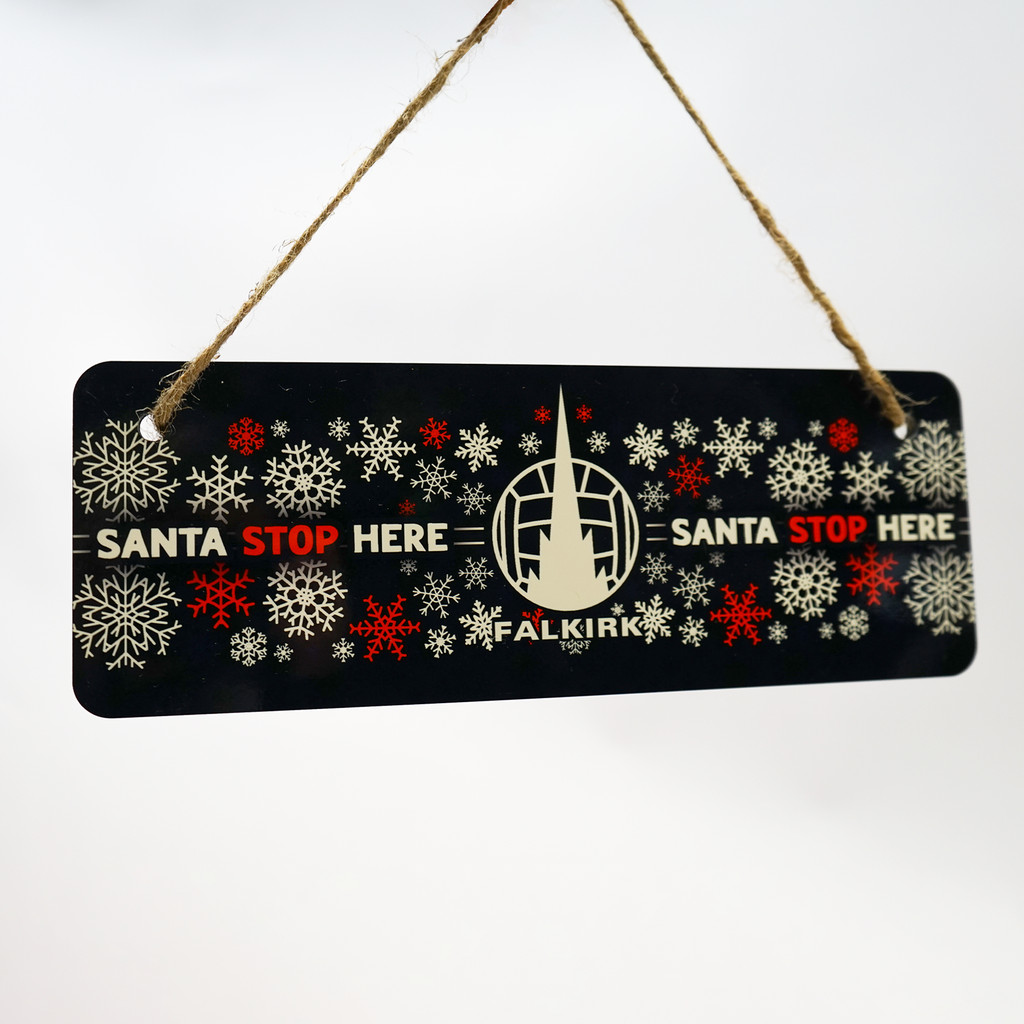 Falkirk Christmas Hanging Sign Greaves Sports