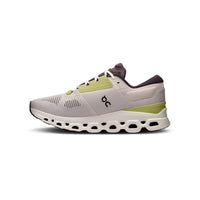 ON Cloudstratus 3 running shoes in Pear/Ivory.