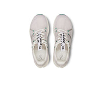 On Running Cloudsurfer running shoe in Pearl/Ivory.