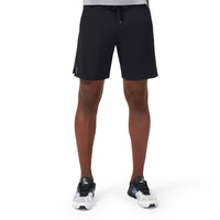 On Running Hybrid shorts in black.