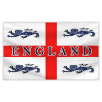 ENGLAND 4 LIONS 5FT FLAG