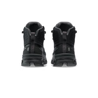 ON Cloudrock 2 waterproof walking boots in black.