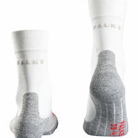 FALKE RU3 men's running socks in white.