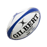 Gilbert GTR4000 training rugby ball - blue & white