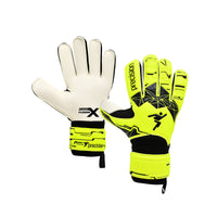 PrecisionGK Jnr Fusion X Flat Cut Essential Gloves in Yellow