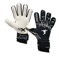 PrecisionGK Fusion X Pro Lite Giga Goalkeeper Gloves in Black