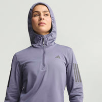 Own The Run Winterized Hooded 1/2 Zip Jacket - Womens