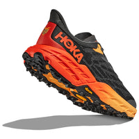 HOKA Speedgoat 5 running shoes in Castlerock/flame red.