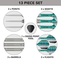 Hydro 03 90% Tungsten - Swiss Point Steel Tip Darts