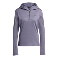 Own The Run Winterized Hooded 1/2 Zip Jacket - Womens