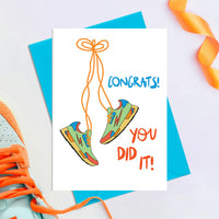 Congratulations - you did it! Greetings Card