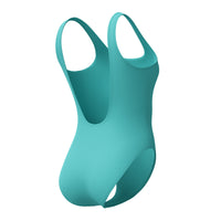 Textured Deep U-Back Swimsuit