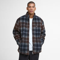 Tartan Fleece Zip Through Jacket