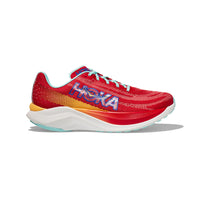 Hoka Mach X Running Shoes in Cerise cloudless colour.