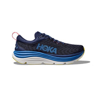 The HOKA Gaviota 5 running shoe in bellwether Blue/Evening sky.