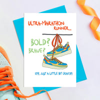 Ultra Marathon Runner - Greetings Card