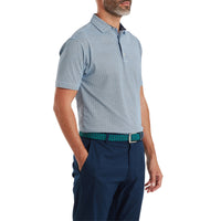 Scallop Geo Pique Polo Shirt