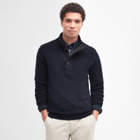Essential Patch Half Zip Knitted Jumper