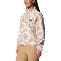 Women's Helvetia II Cropped Sherpa 1/2 Snap Printed Fleece