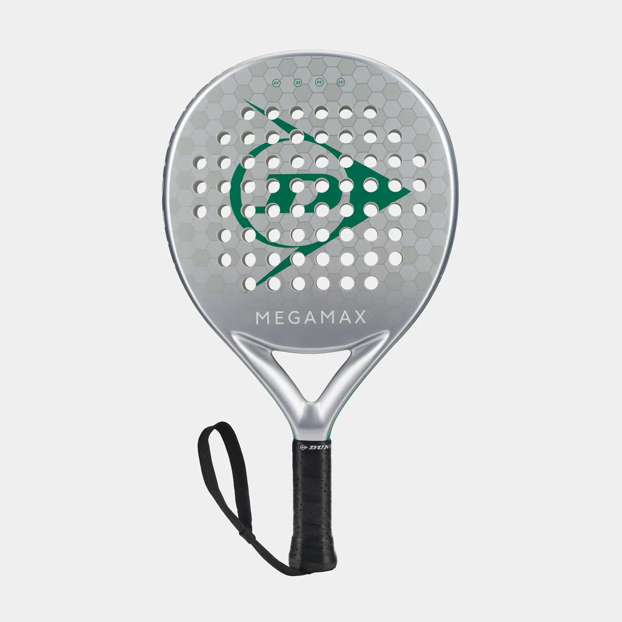 Nippo Silver Racket Dunlop Megamax Silver Padel Racket | Graphite – Greaves Sports
