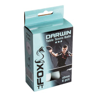 Darwin 3 Star Table Tennis Balls (6 Pack)