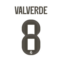 Adult - Valverde 8 Real Madrid Home 25/26 Set