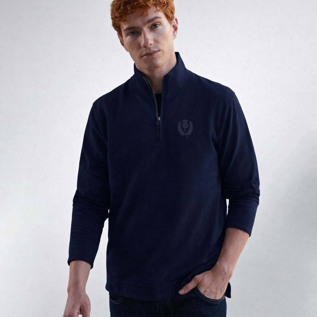 Scotland Retro Rugby 1/4 Zip Top | Greaves Sports