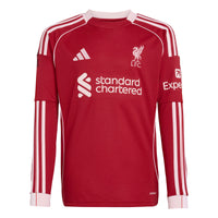 Liverpool 25/26 Home L/S Football Shirt Jnr