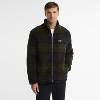 Tartan Fleece Zip Through Sweatshirt