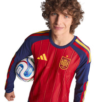 Spain 26 Home Long Sleeve Authentic Football Shirt