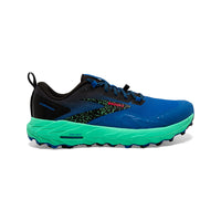 Men's Brooks Cascadia 17 running shoe in Victoria blue / black.