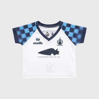 Falkirk 25/26 Away Baby Football Shirt White/Cyan/Navy 0-6M