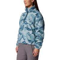Women's Helvetia II Cropped Sherpa 1/2 Snap Printed Fleece