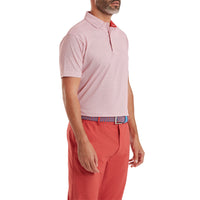 Scallop Geo Pique Polo Shirt