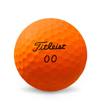 Titleist velocity 2022 golf ball in orange.