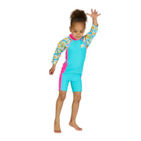 Daisy Long Sleeve All In One Junior Swimsuit