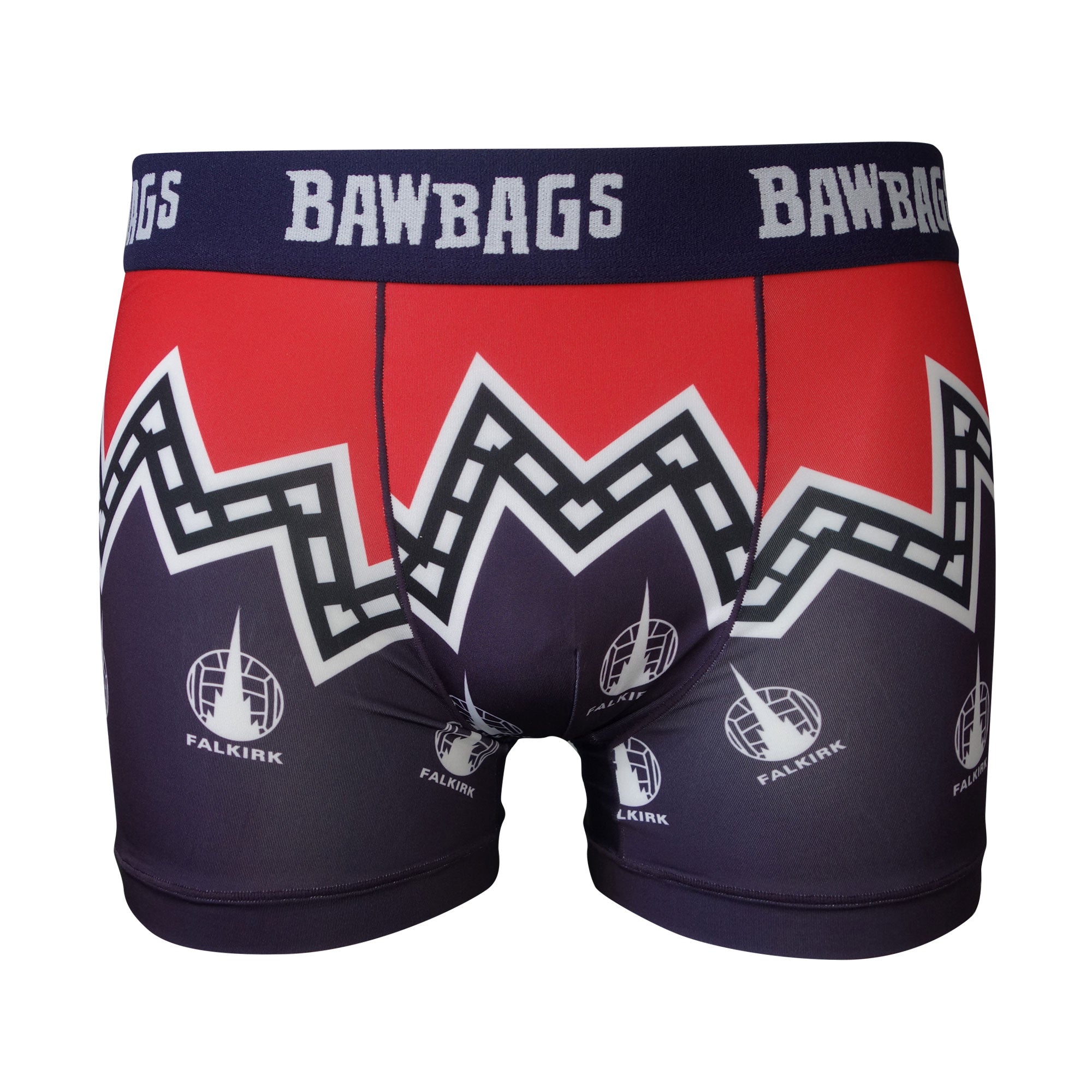 Falkirk Retro Boxer Shorts Navy/White/Red Small - Main Image