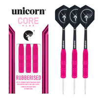 Core Plus - Rubberised Pink Brass Darts