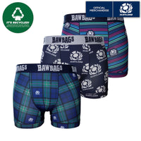 Cool De Sacs Scotland Rugby Boxer Shorts (3 Pack)