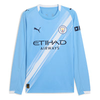 Man City 25/26 Home L/S Football Shirt