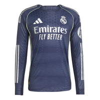 Real Madrid 25/26 Away L/S Authentic Football Shirt