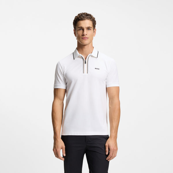 BOSS Philix GOC Golf Polo Shirt – Men's White – Greaves Sports
