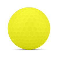 Wilson Duo soft golf ball in yellow.