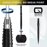 NX90 Black Edition 90% Tungsten - Quick Point Darts