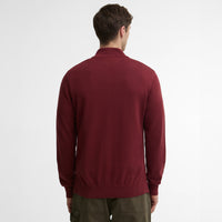 Cotton Half Zip Knitted Jumper