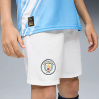 Man City 25/26 Home Football Shorts Jnr