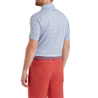 Surfs Up Print Lisle Polo Shirt