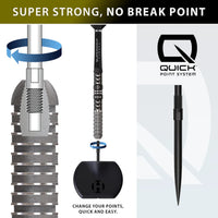 Chizzy 90% Series 4 Quick Point Darts - Steel Tip Darts