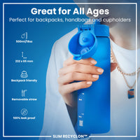 Recyclon Water Bottle with Straw (500ml)